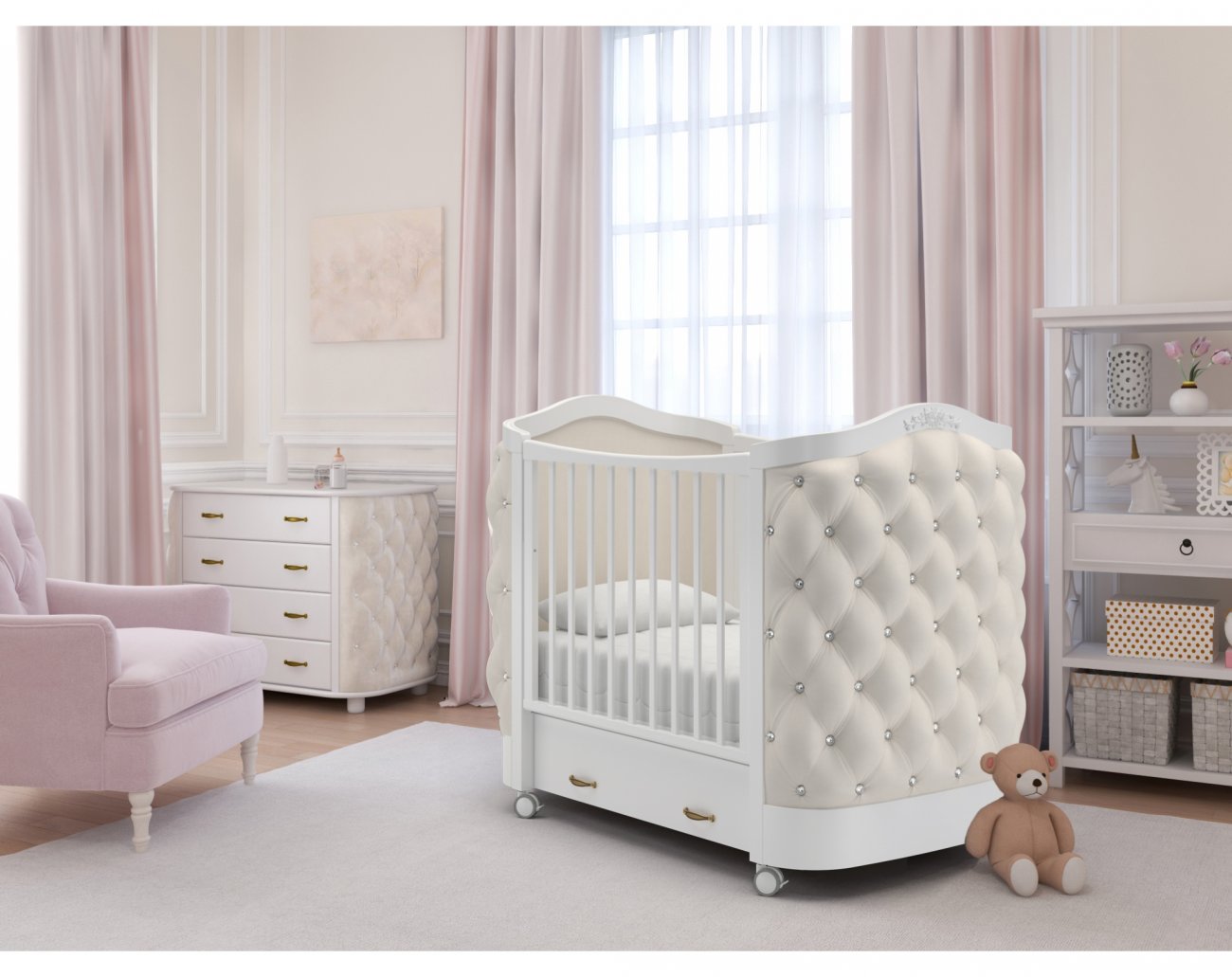 Deluxe Dreamland Baby Crib